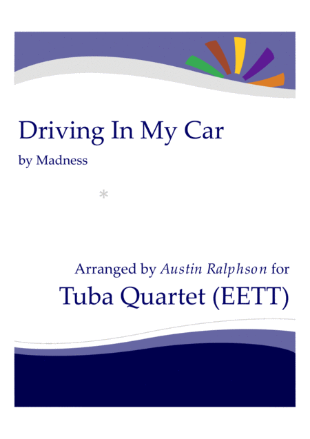 Driving In My Car Tuba Quartet Eett Sheet Music