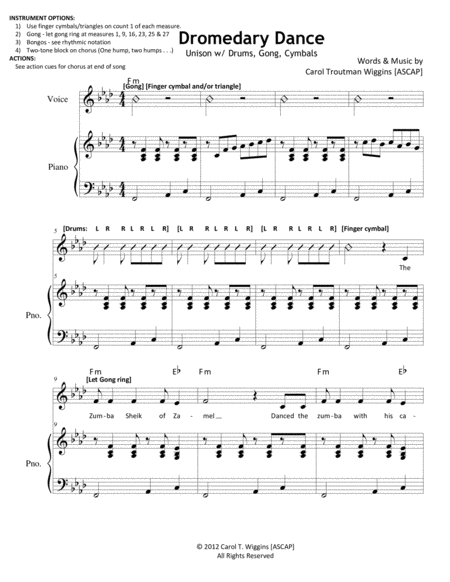 Dromedary Dance Sheet Music