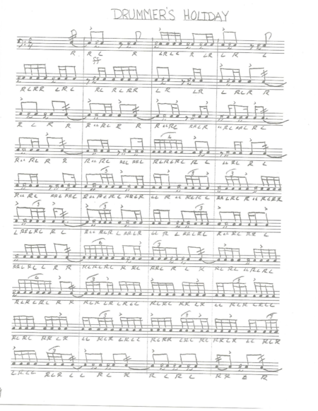 Drummers Holiday Sheet Music