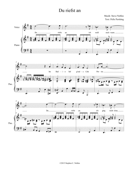 Free Sheet Music Du Riefst An