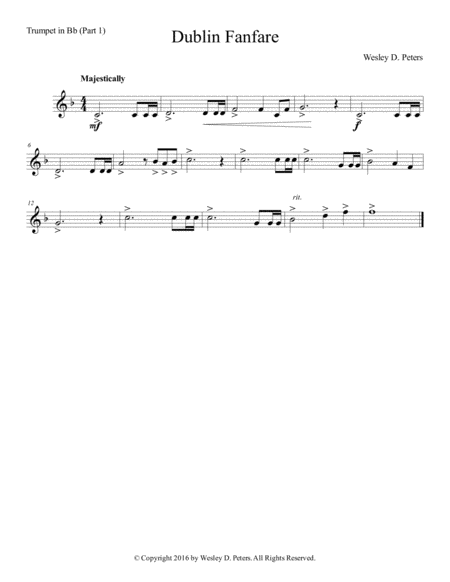 Dublin Fanfare Sheet Music