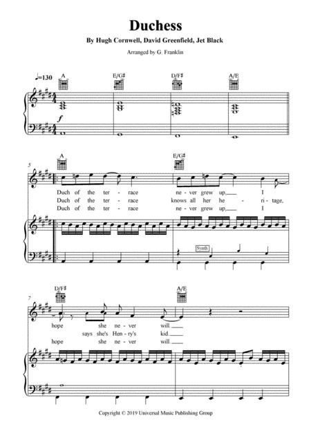 Duchess Sheet Music