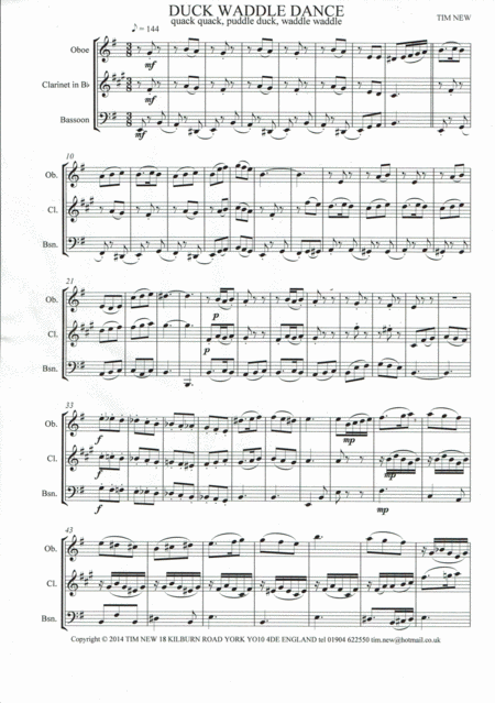 Duck Waddle Dance Sheet Music