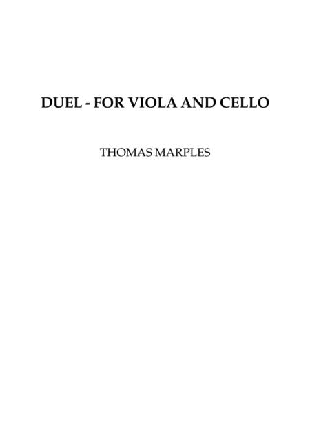 Duel For Viola And Cello Full Score Sheet Music