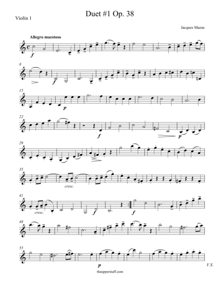 Duet 1 Op 38 Sheet Music