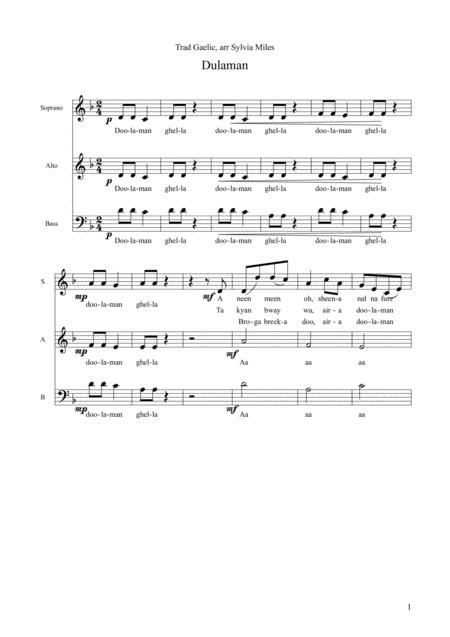 Free Sheet Music Dulaman