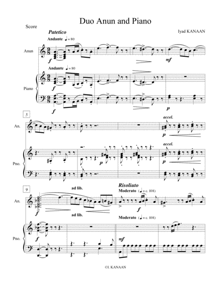 Duo Anun And Piano Op 13a Sheet Music