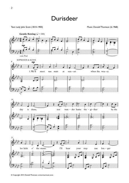 Durisdeer Sheet Music