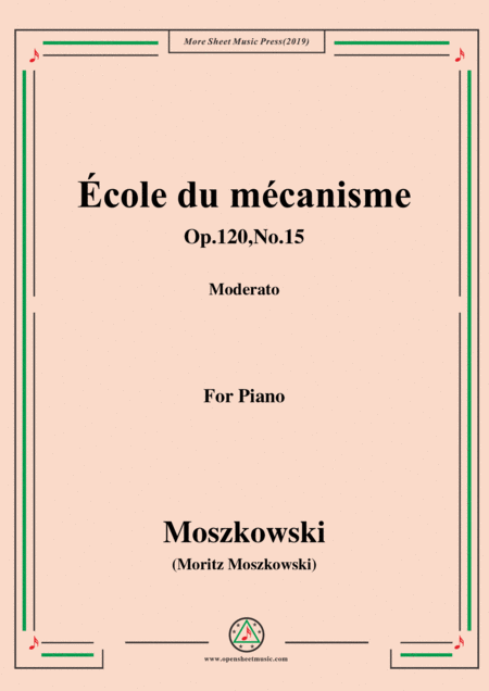 Duvernoy Cole Du Mcanisme Op 120 No 15 For Piano Sheet Music