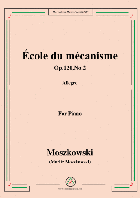 Duvernoy Cole Du Mcanisme Op 120 No 2 For Piano Sheet Music