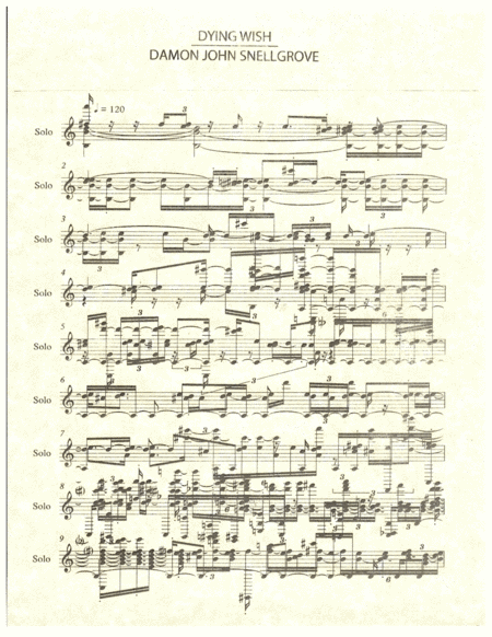 Dying Wish Sheet Music