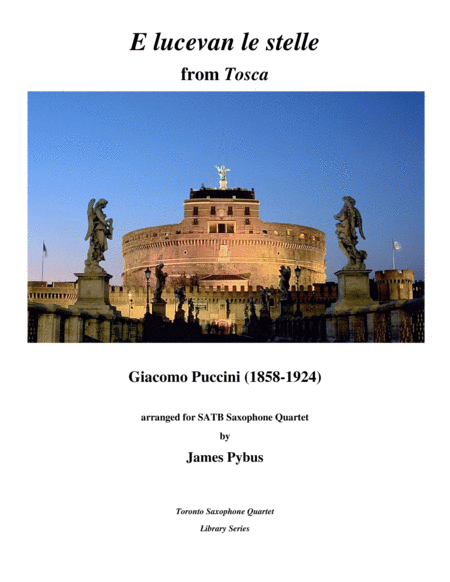 Free Sheet Music E Lucevan Le Stelle From Tosca