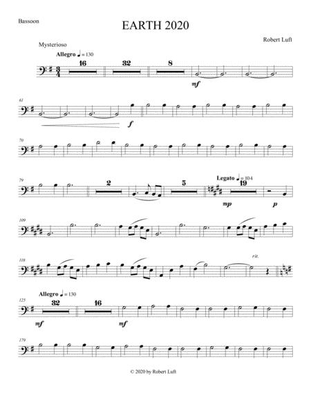 Earth 2020 Bassoon Sheet Music