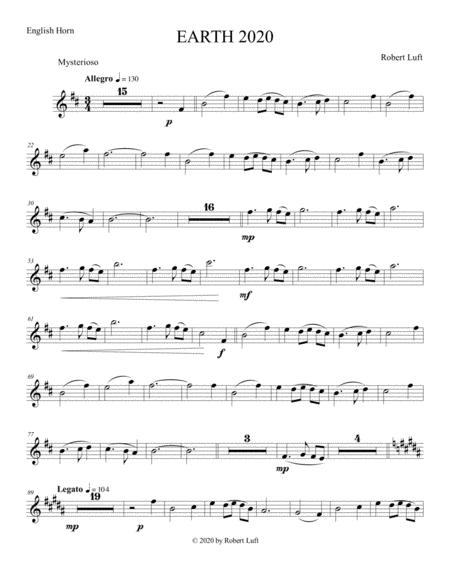 Earth 2020 English Horn Sheet Music