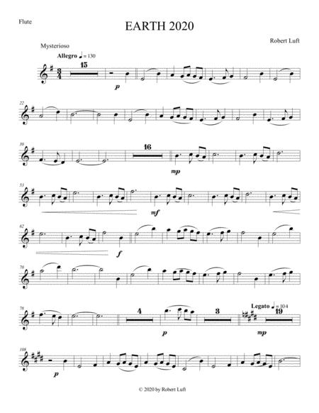 Earth 2020 Flute Sheet Music