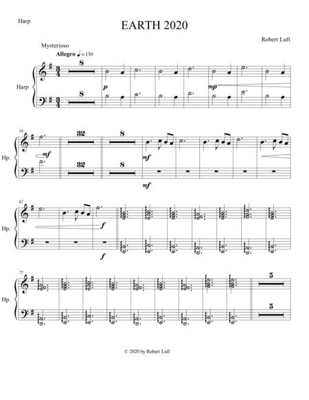 Earth 2020 Harp Sheet Music