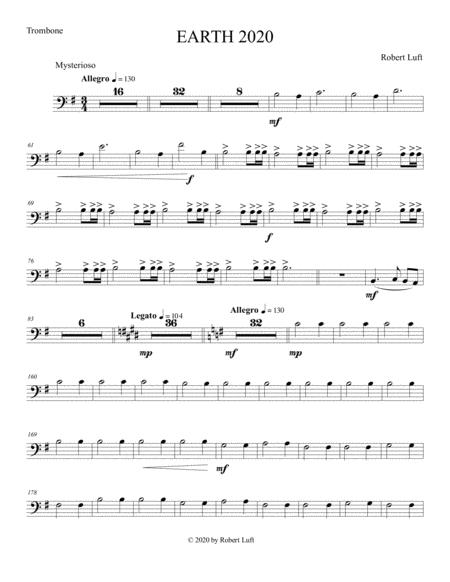 Earth 2020 Trombone Sheet Music