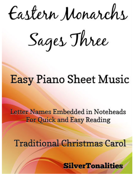 Eastern Monarchs Sages Three Easy Piano Sheet Music Sheet Music