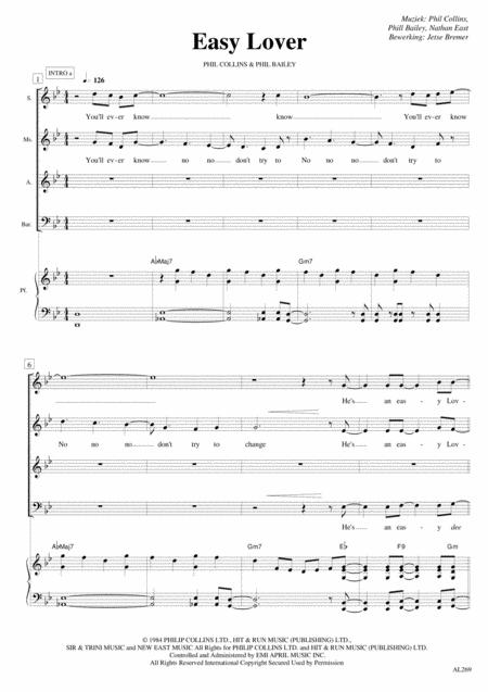 Easy Lover Saabar Piano Sheet Music