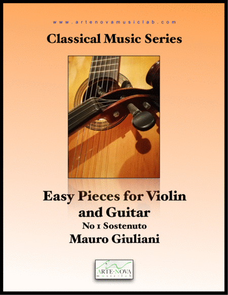 Easy Pieces For Violin And Guitar No 1 Sostenuto Sheet Music