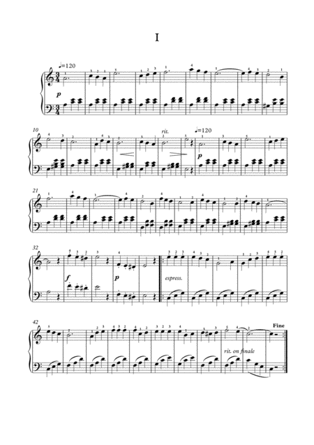 Easy Short Piano Melodies Of 19th Century Sheet Music