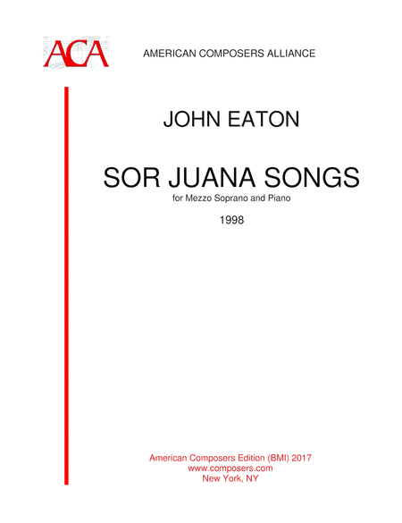 Free Sheet Music Eaton Sor Juana Songs
