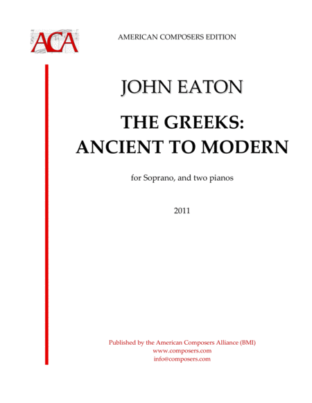 Free Sheet Music Eaton The Greeks Ancient To Modern