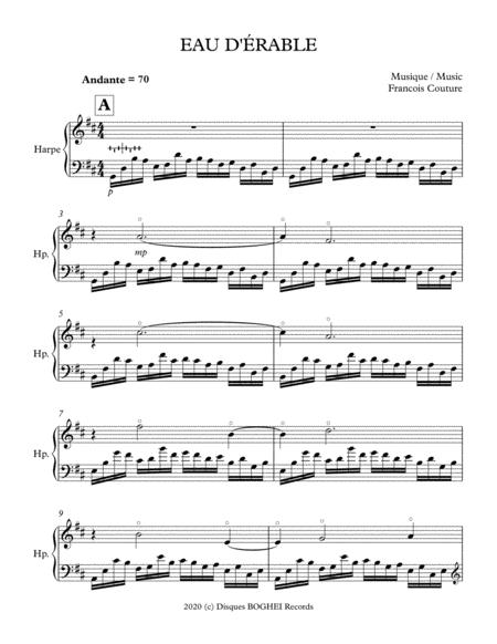 Free Sheet Music Eau D Rable