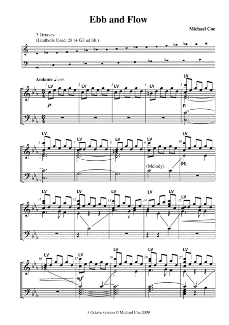 Ebb And Flow Handbells 3 Octaves Sheet Music