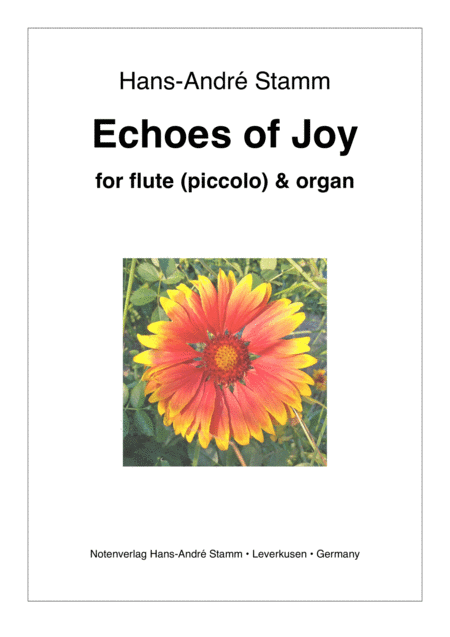 Free Sheet Music Echoes Of Joy For Flute And Organ