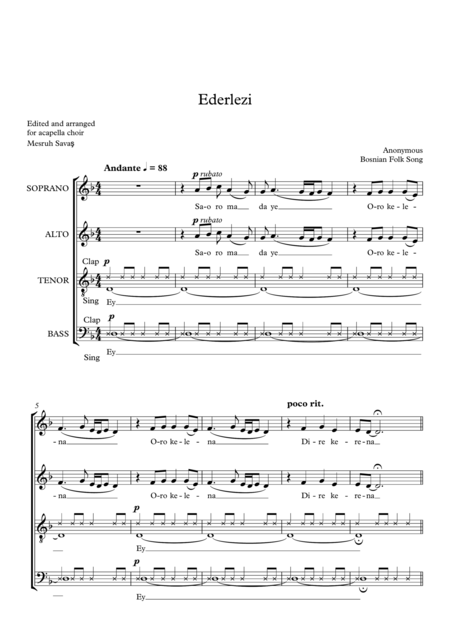 Ederlezi Sheet Music