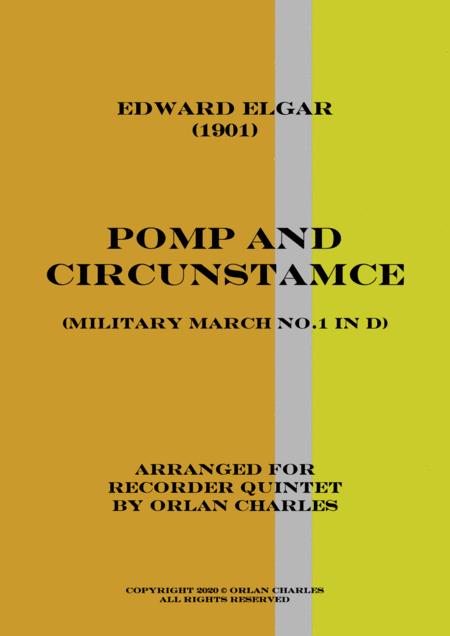 Edward Elgar Pomp And Circunstamce No 1 In D Major Sheet Music