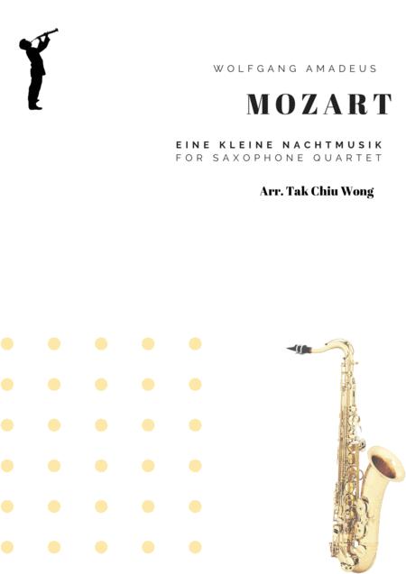 Free Sheet Music Eine Kleine Nachtmusik Arranged For Saxophone Quartet