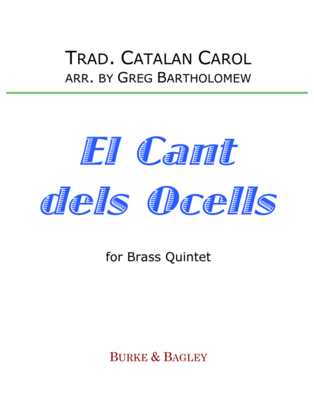 Free Sheet Music El Cant Dels Ocells