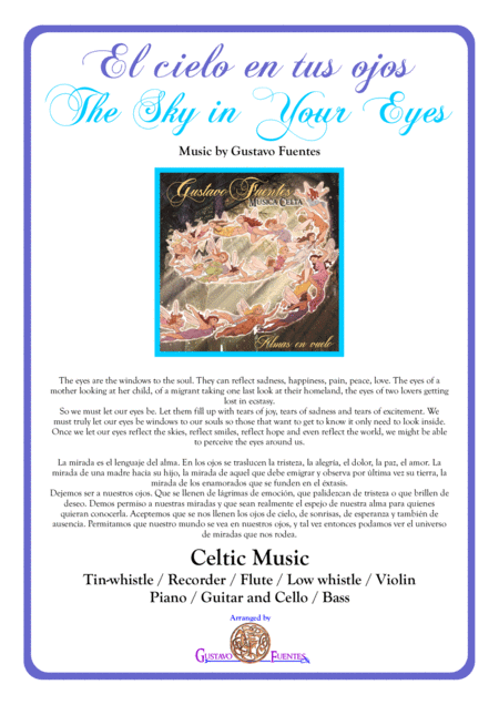 Free Sheet Music El Cielo En Tus Ojos The Sky In Your Eyes Celtic Song By Gustavo Fuentes