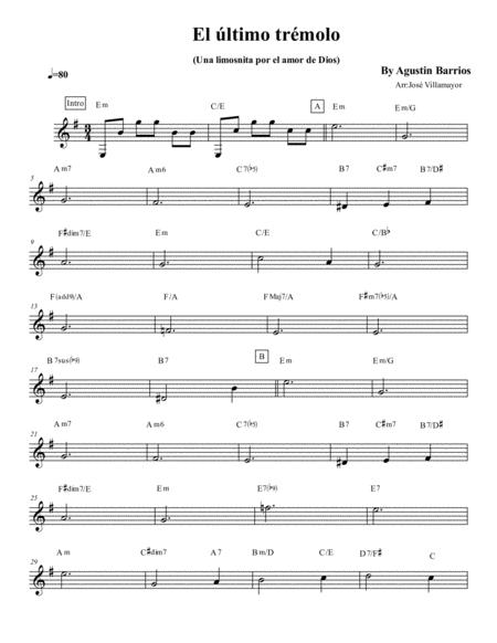 El Ltimo Tremolo Sheet Music