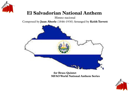 El Salvadorian National Anthem Himno Nacional For Brass Quintet Sheet Music