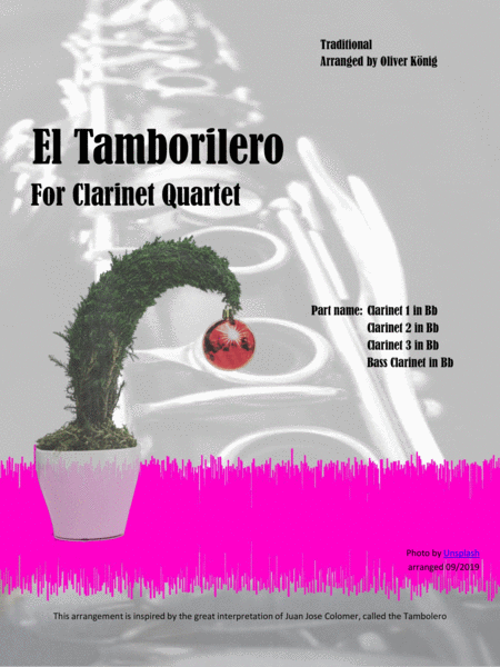 El Tamborilero Para 4 Clarinetes Sheet Music