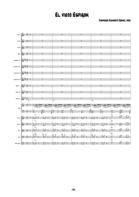 Free Sheet Music El Viejo Espigon