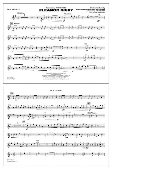 Free Sheet Music Eleanor Rigby Arr Jay Bocook 2nd Bb Trumpet