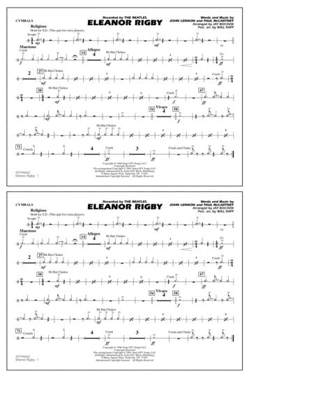 Free Sheet Music Eleanor Rigby Arr Jay Bocook Cymbals
