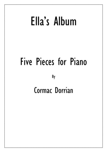 Ellas Album Five Pieces For Piano Sheet Music