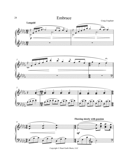 Free Sheet Music Embrace