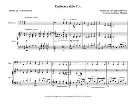 Embraceable You Trombone And Piano Sheet Music