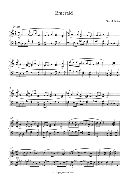 Emerald Sheet Music