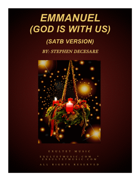 Emmanuel God Is With Us A Christmas Cantata Satb Version Sheet Music