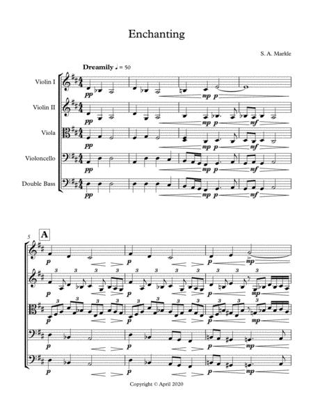 Free Sheet Music Enchanting For String Orchestra