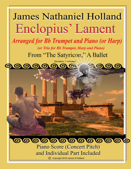 Enclopius Lament For Solo Bb Trumpet And Piano Or Harp From The Satyricon Ballet Sheet Music