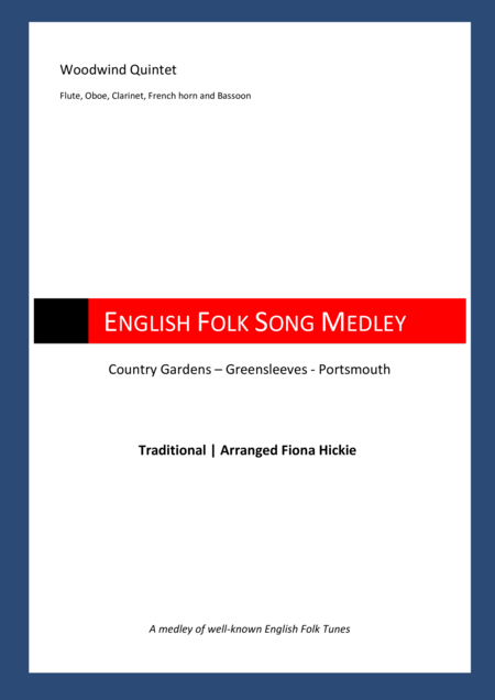 English Folk Song Medley Sheet Music