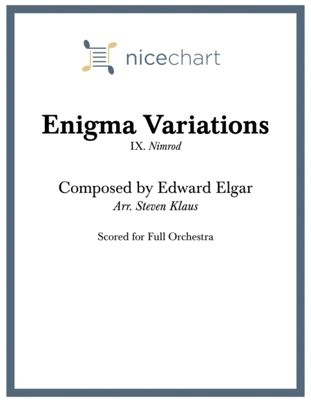 Free Sheet Music Enigma Variations Ix Nimrod Score Parts